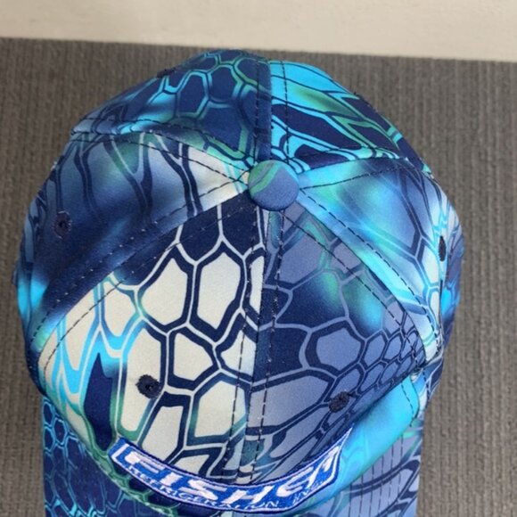 Fisher Refrigeration Baseball Hat Mens OSFM Kryptek Pontus Camo Frick Strapback - Picture 5 of 15